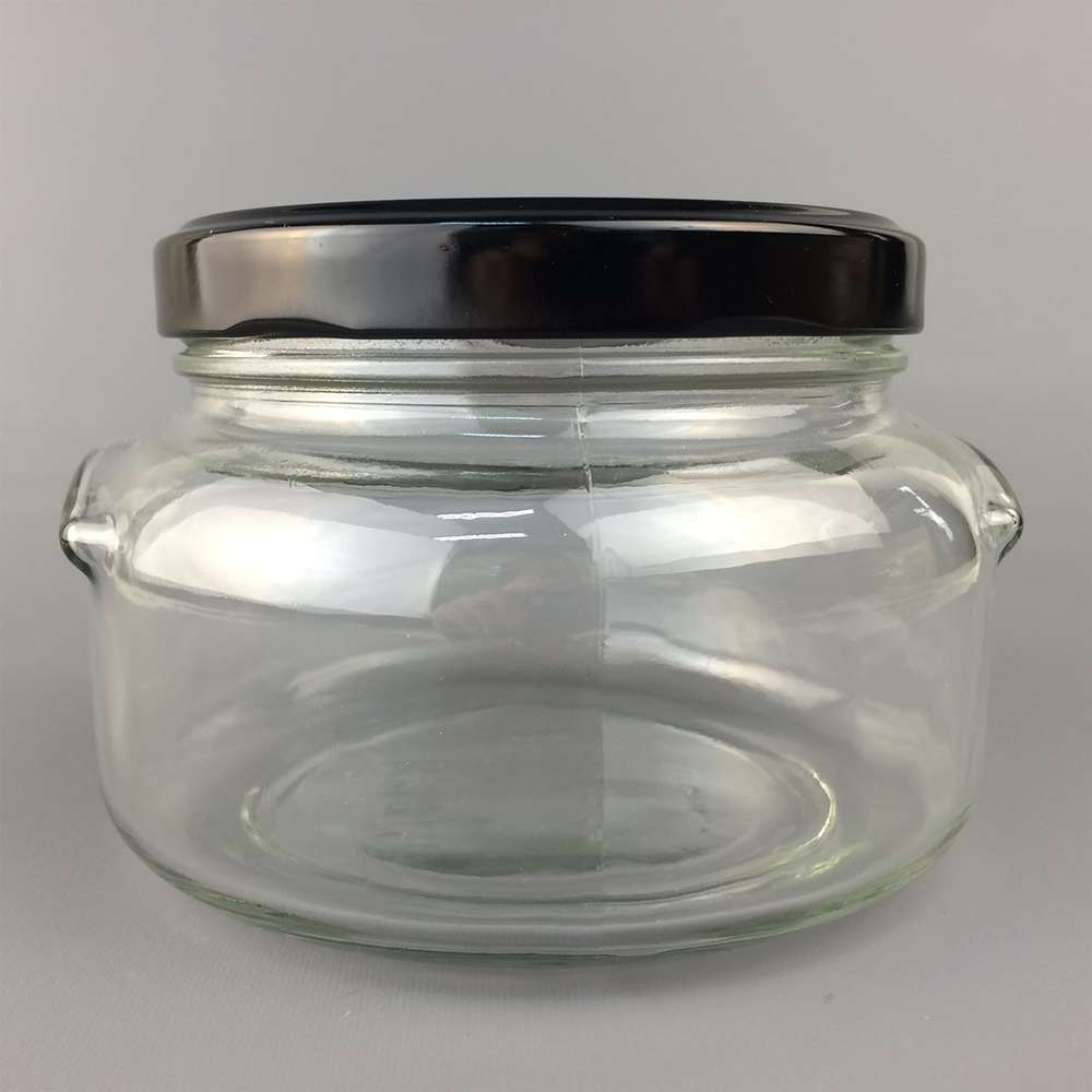 Factory price 680ml round glass cream jars