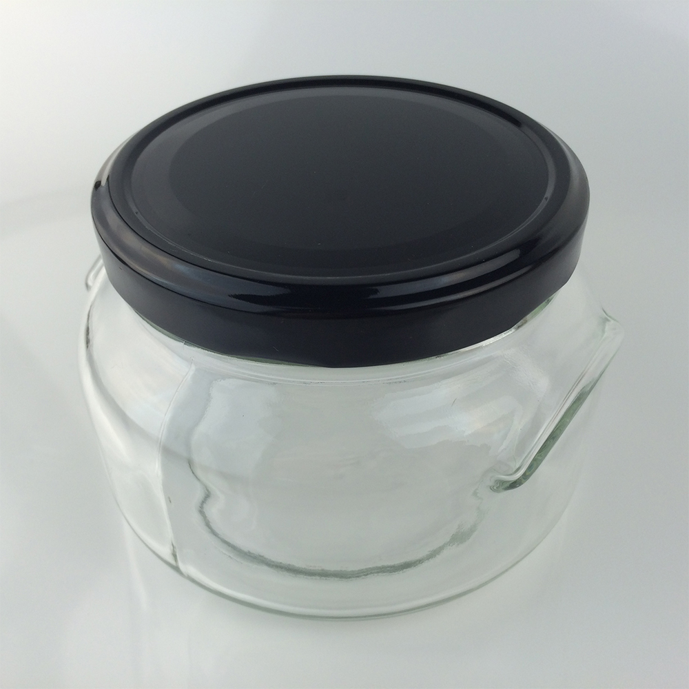 Factory price 680ml round glass cream jars