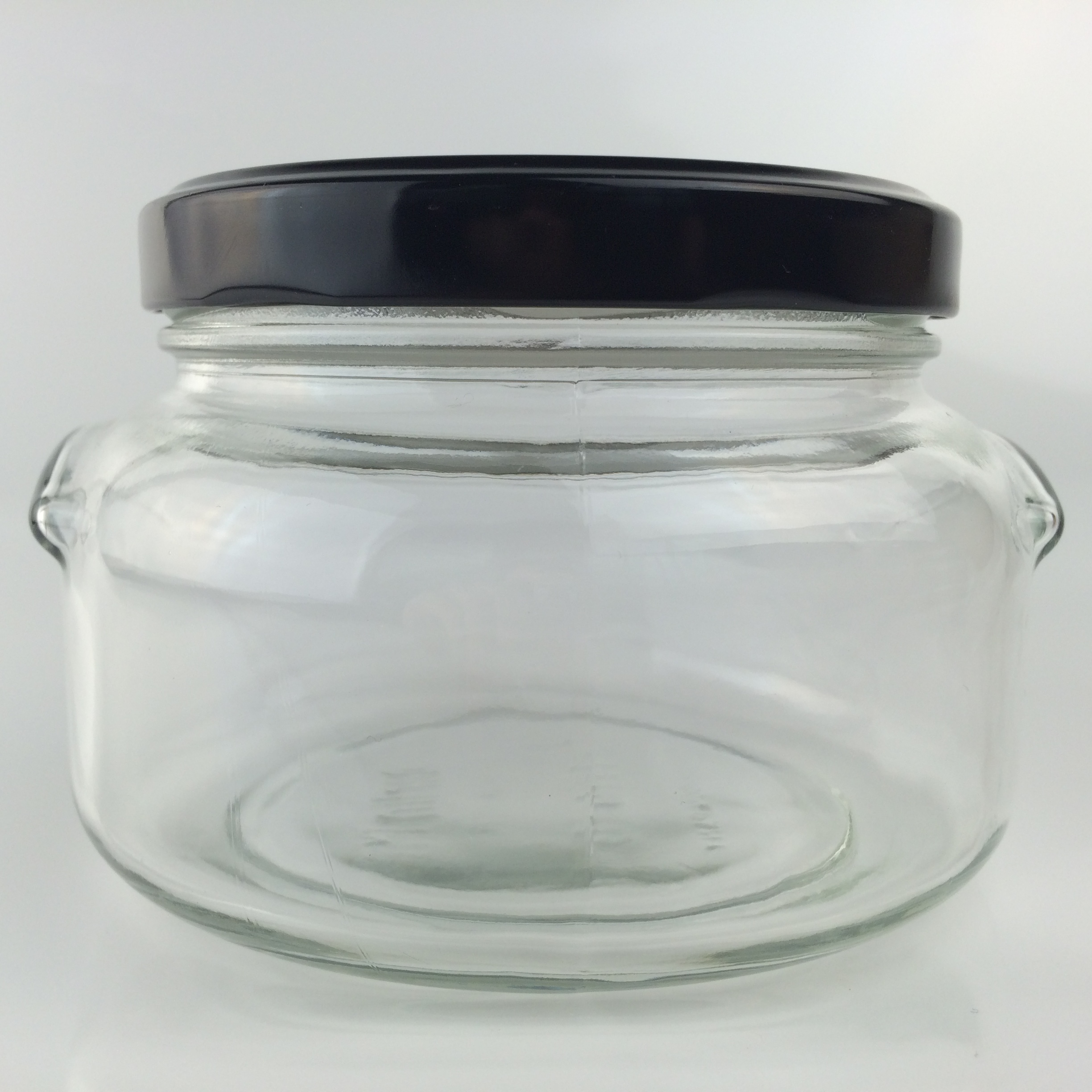 Factory price 680ml round glass cream jars