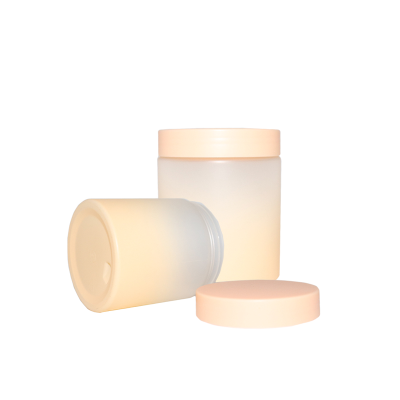 Factory price PP PE  transparent wide mouth cream cosmetic pet loose powder clear plastic jar