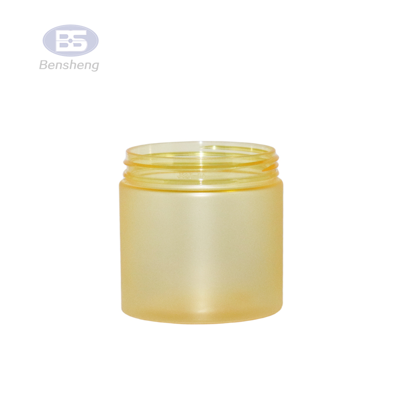 Factory price PP PE transparent wide mouth cream cosmetic pet loose powder clear plastic jar