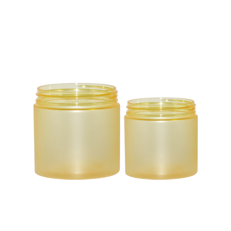 Factory price PP PE transparent wide mouth cream cosmetic pet loose powder clear plastic jar