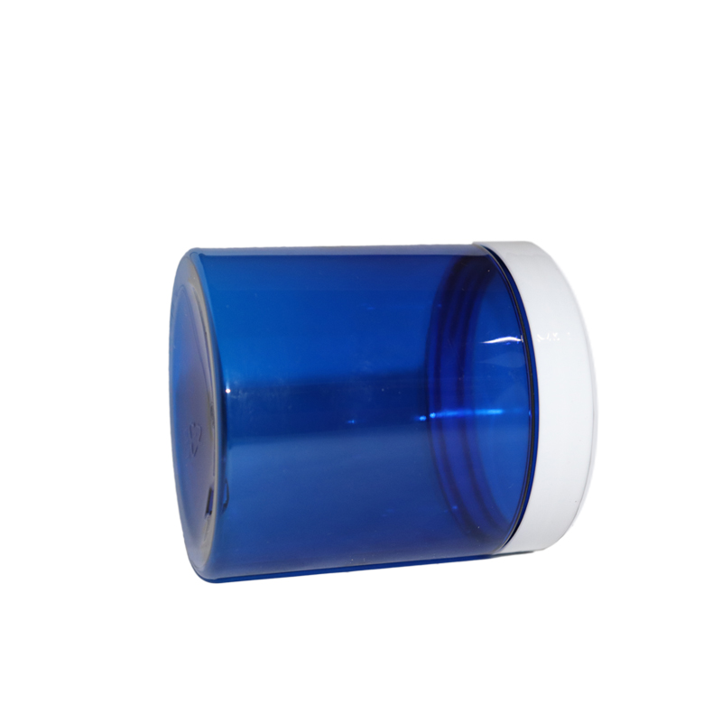 Factory price PP transparent wide mouth cream cosmetic pet loose powder clear plastic jar