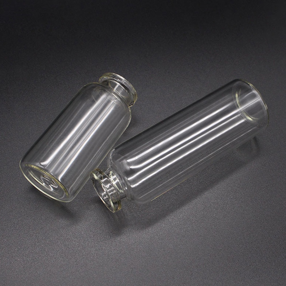 Factory price Wholesale Mini Empty Clear 0.5oz neck borosilicate potion glass bottle with cork lids 15ml vial