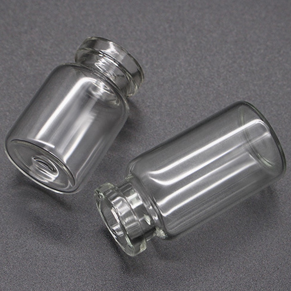 Factory price Wholesale Mini Empty Clear 0.5oz neck borosilicate potion glass bottle with cork lids 15ml vial