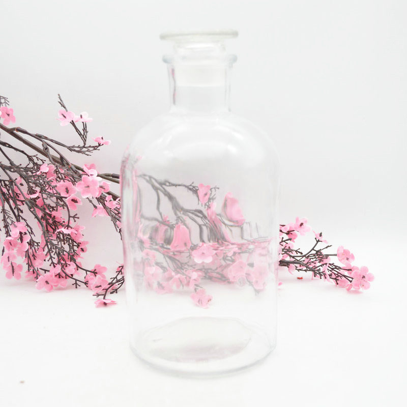 Factory price anticorrosive  reagent bottles1000ml clear  flower vase reagent bottle