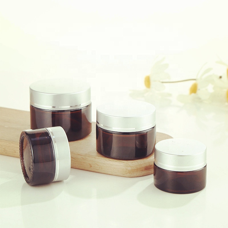 Factory price cheap empty glass jars cosmetic container jars for creams