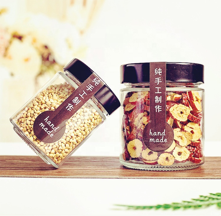 Factory price cosmetic containers glass jar 100ml 150ml 180ml 220ml 280ml 380ml 500ml thick glass candle jar