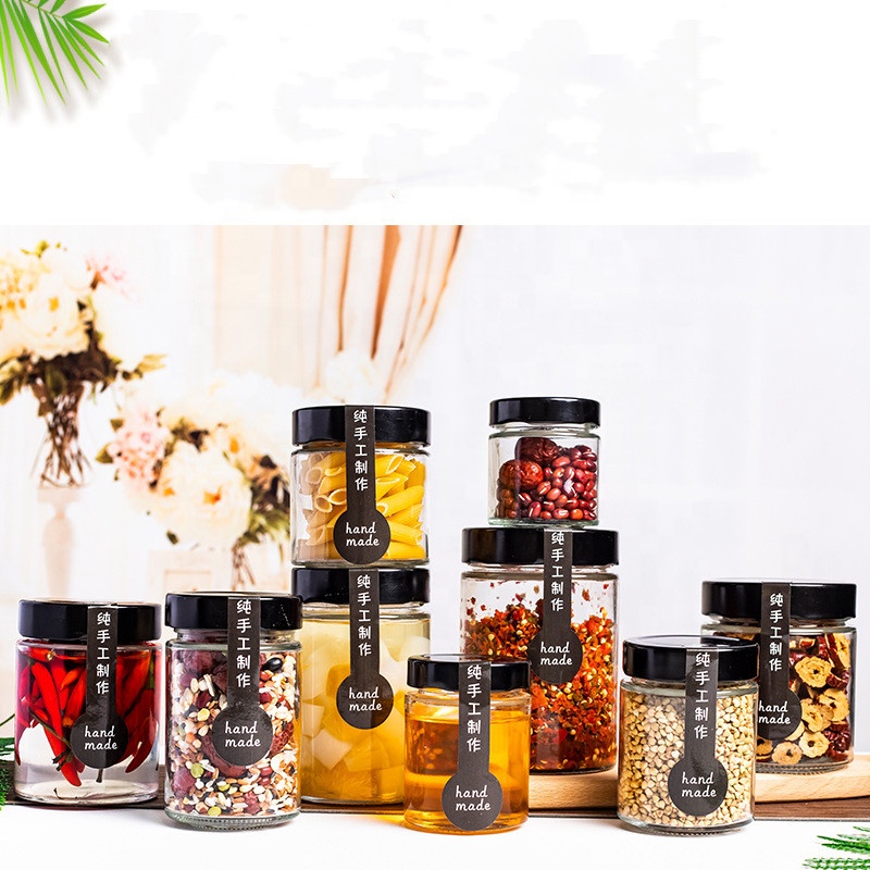 Factory price cosmetic containers glass jar 100ml 150ml 180ml 220ml 280ml 380ml 500ml thick glass candle jar