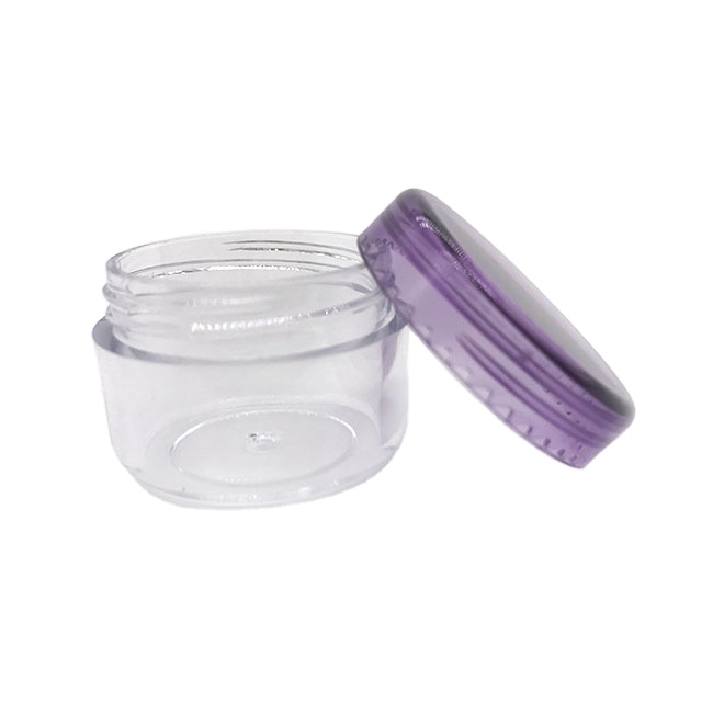 Factory price cosmetic packaging empty PS clear cream jar