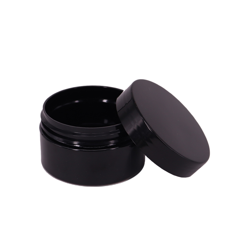 Factory price custom 100ml 200ml 250ml large round wooden bamboo PP cream cosmetic pet plastic jar