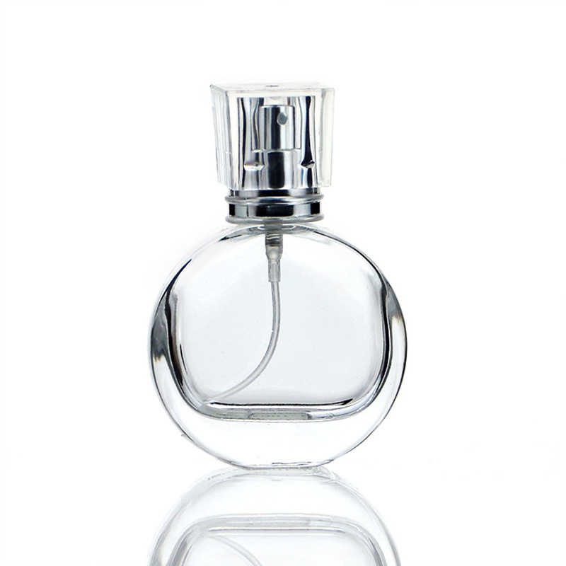 Factory price custom mini glass prerfume bottle cosmetic glass bottle spray bottle with box packaging