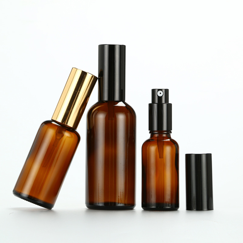 Factory price custom mini glass prerfume bottle cosmetic glass bottle spray bottle with box packaging