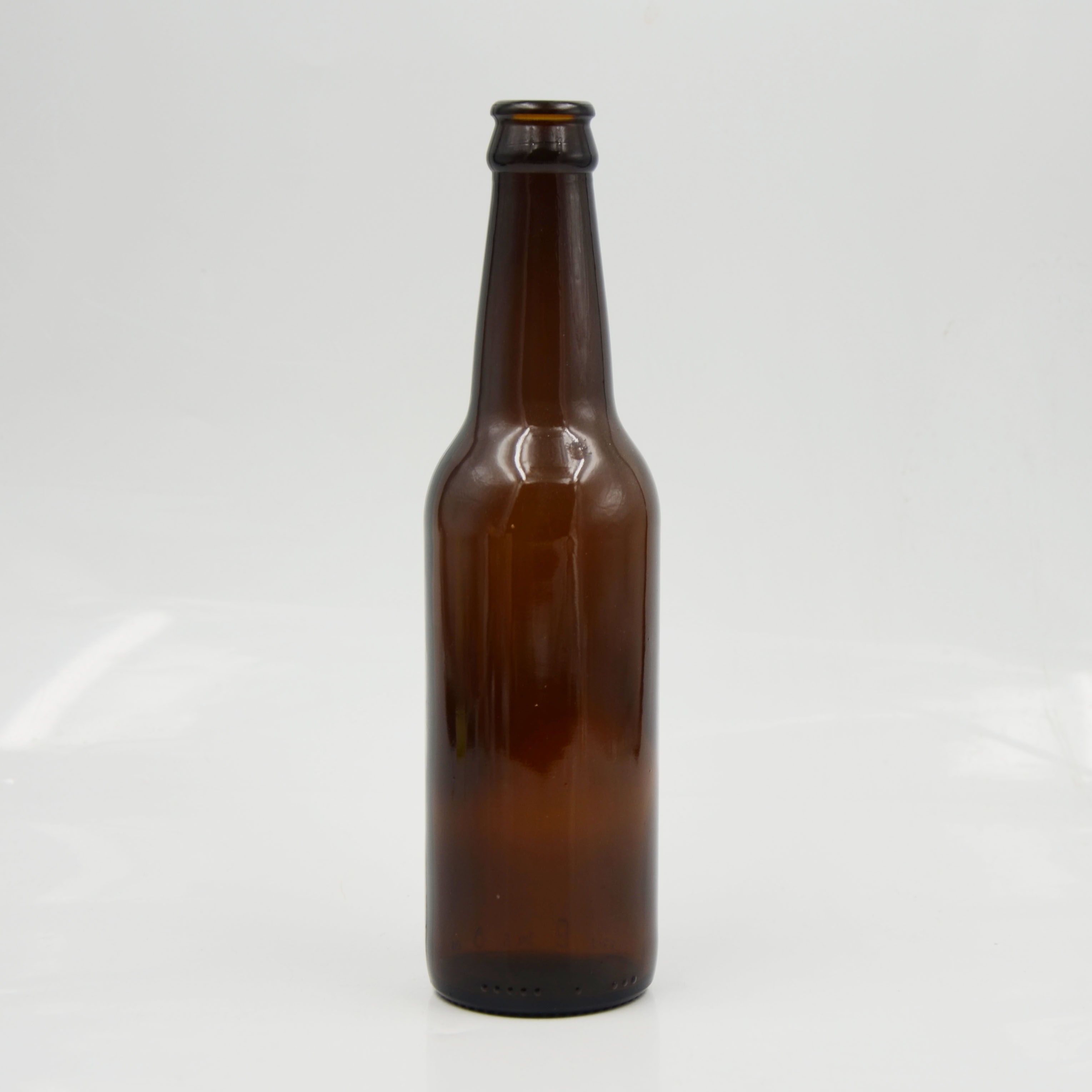 Factory price empty custom printed glass bottle glass beer bottle