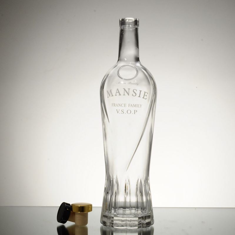 Factory price empty_wine_bottle with 1 liter glass bottles for whiskey_bottles for liquor package