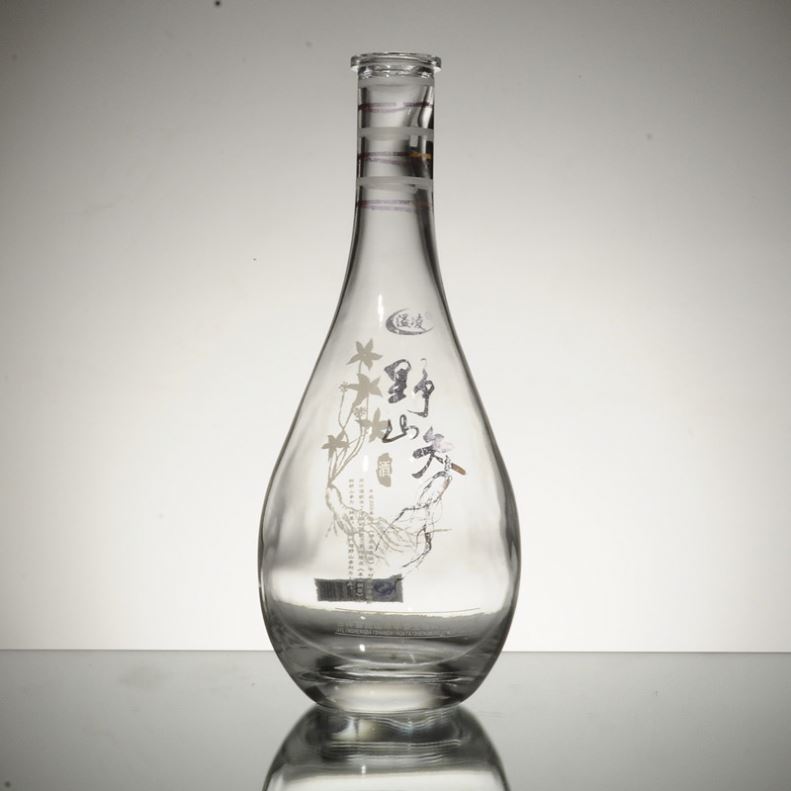 Factory price empty_wine_bottle with 1 liter glass bottles for whiskey_bottles for liquor package