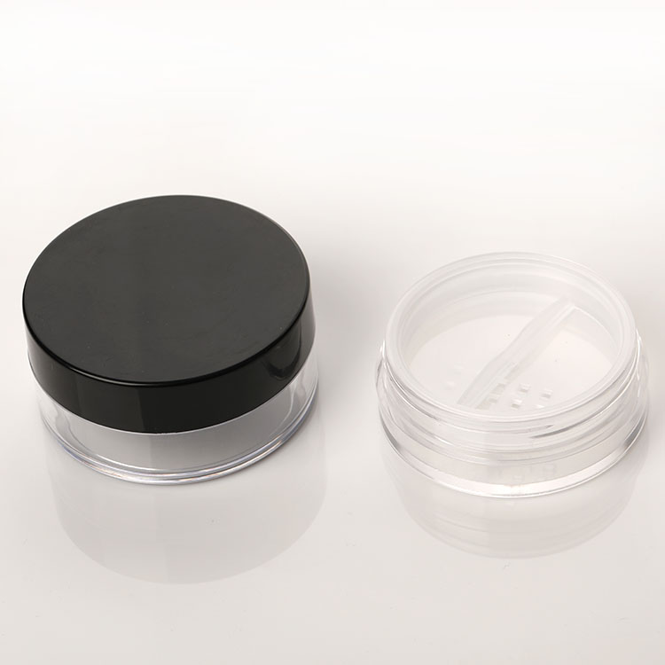 Factory price loose powder jar with sifter 5g powder jar