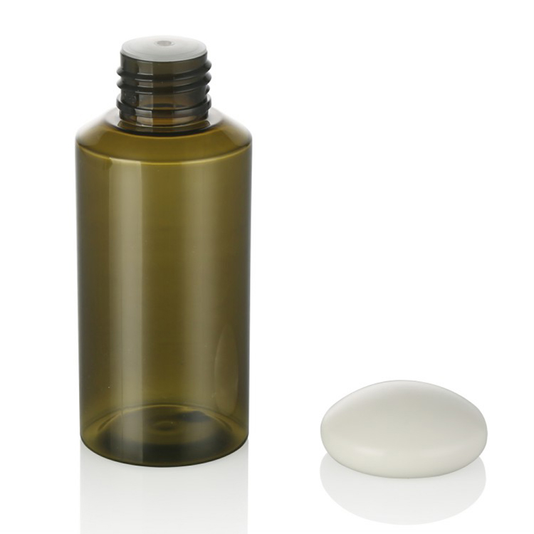 Factory price luxury frosted matte green cosmetic cream plastic pump bottles and jars set
