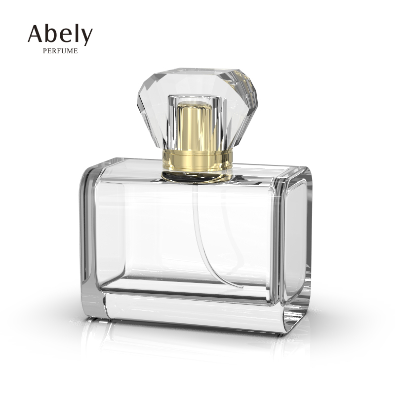 Factory price new 100ml pump spray glass perfume bottle with perfume cap In stock