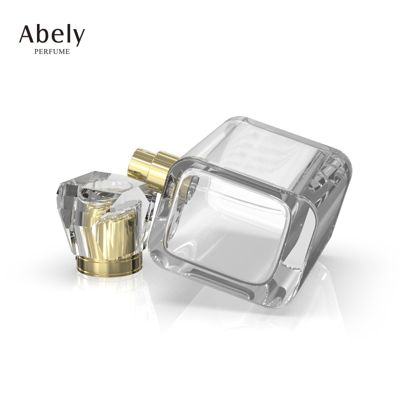 Factory price new 100ml pump spray glass perfume bottle with perfume cap In stock