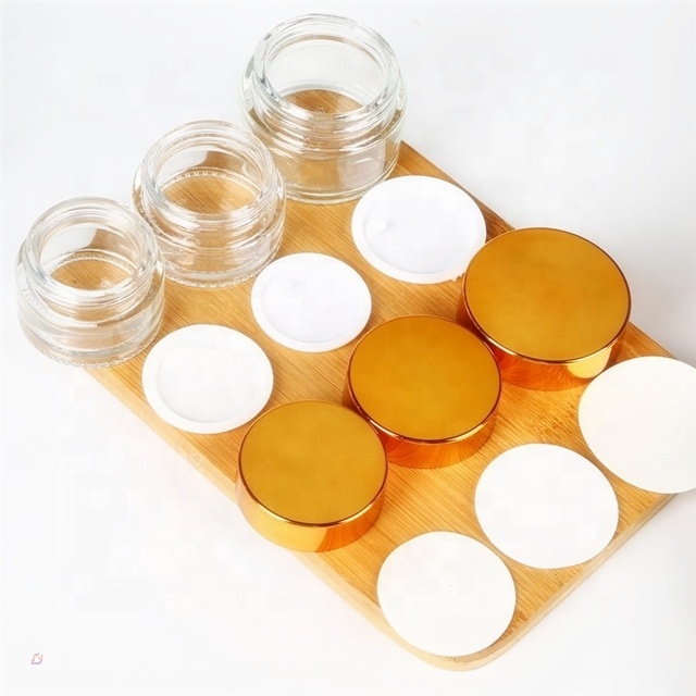 Factory price new design clear glass jar cream 75 60ml 30z