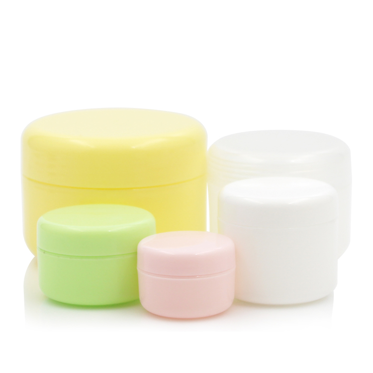 Factory price transparent 100g PP cosmetic jar plastic cream container with lid