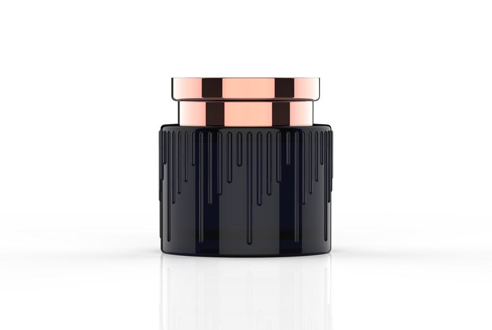 Factory price wholesale luxury lip balm cream glass cosmetic jar for saffron