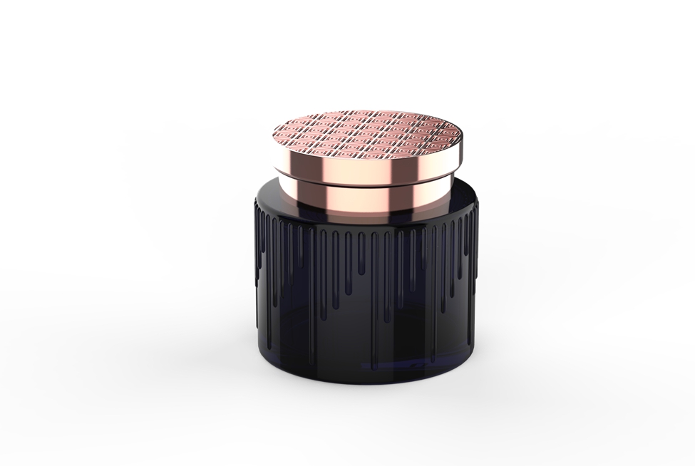 Factory price wholesale luxury lip balm cream glass cosmetic jar for saffron