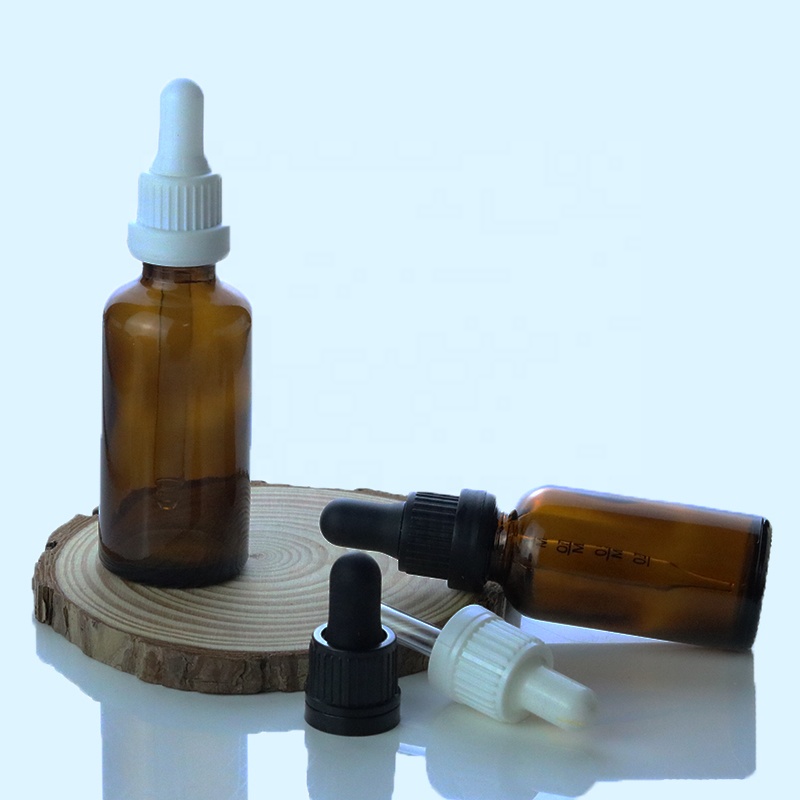 Factory price10ml 15ml 30ml 100ml Round Amber Glass 18/415 Tamper Evident Pipette Dropper Bottle For Essential Oil (GRA04)