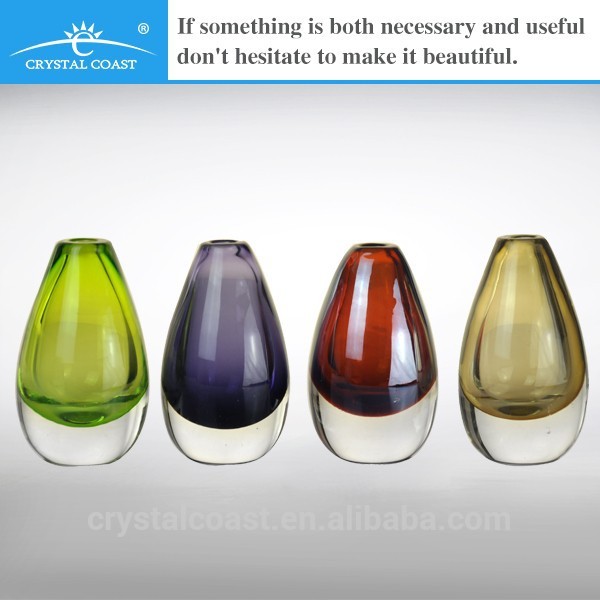 Factory product hand blown colored reed diffuser glass bottle