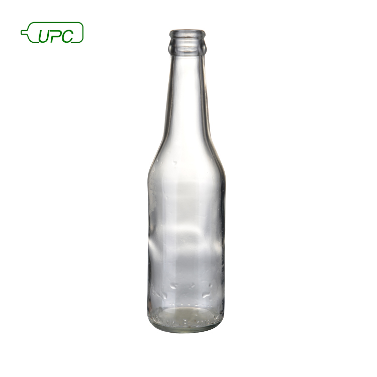 Factory recycled bottle 330ml amber glass beer bottle