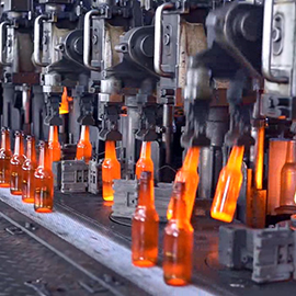 Factory recycled bottle 330ml amber glass beer bottle