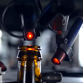 Factory recycled bottle 330ml amber glass beer bottle