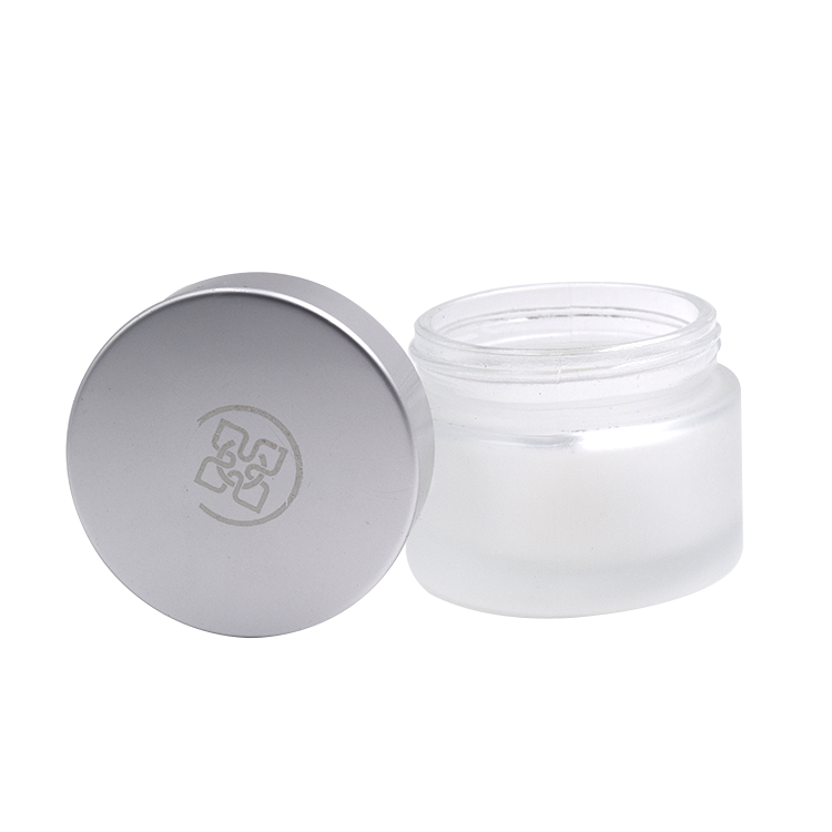 Factory sale 15ml 20ml 30ml glass face cream jar frost glass jar for face cream
