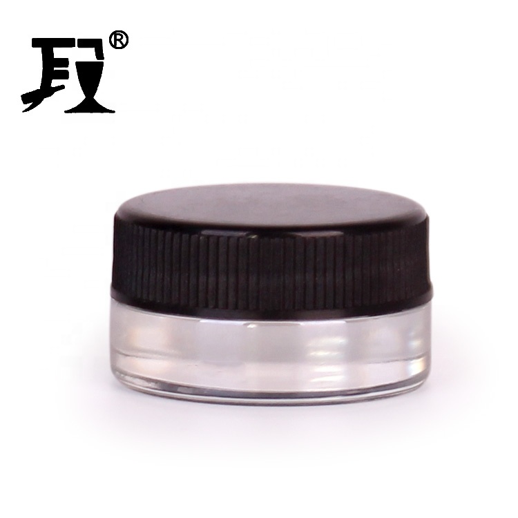 Factory sale 5ml 9ml wide mouth glass cream jars for cosmetic personal care