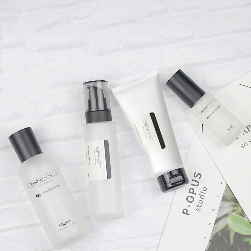 Factory sale glass cosmetic 15ml 30ml dropper bottle 40ml 100ml 120ml pump bottle 120ml 150ml screw cap bottle