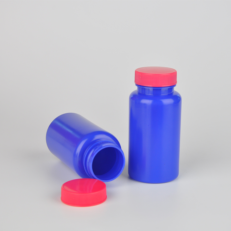 Factory sale medicine bottle pharmaceutical transparent pill bottles with cap