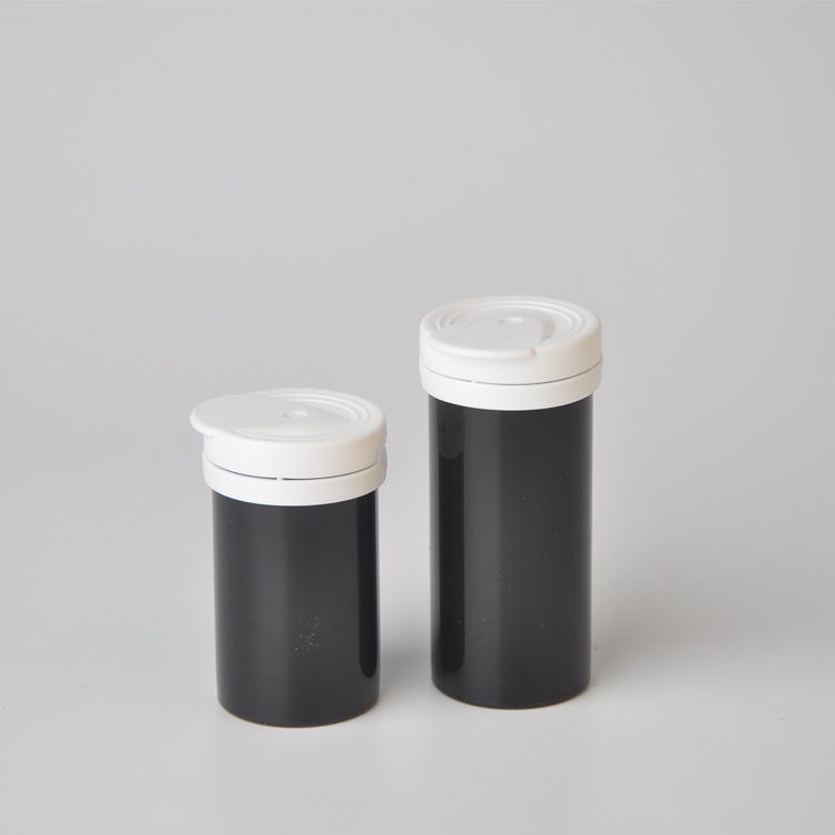 Factory sale medicine bottle pharmaceutical transparent pill bottles with cap