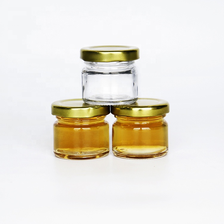 Factory sale mini 1oz 45g round jam jelly jars for honey caned food storage