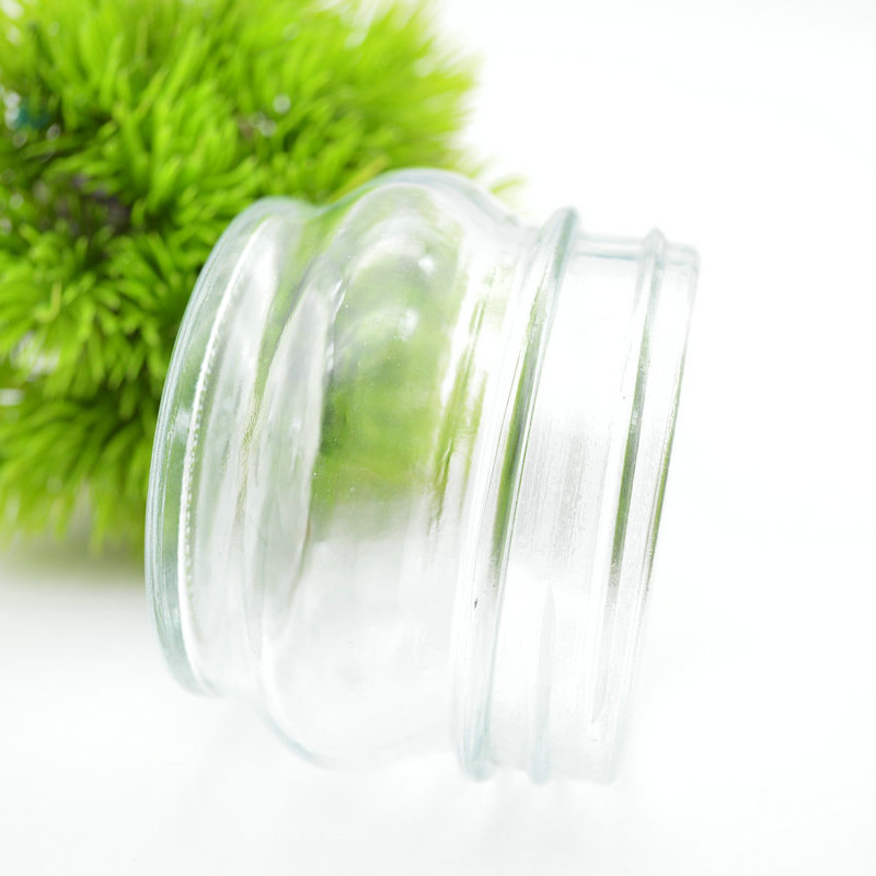 Factory sale round jam glass jar food packaging jar with aluminium lid