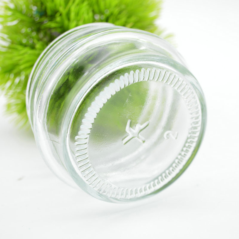 Factory sale round jam glass jar food packaging jar with aluminium lid