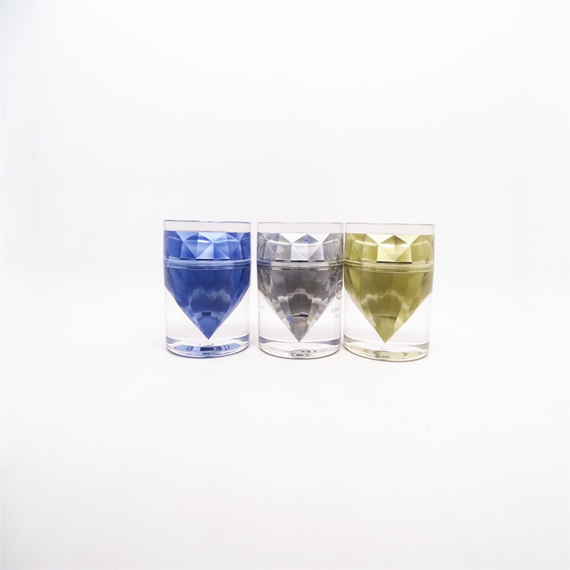 Factory selling custom color 15ml non-toxic acrylic makeup jars for storing eye cream foundation