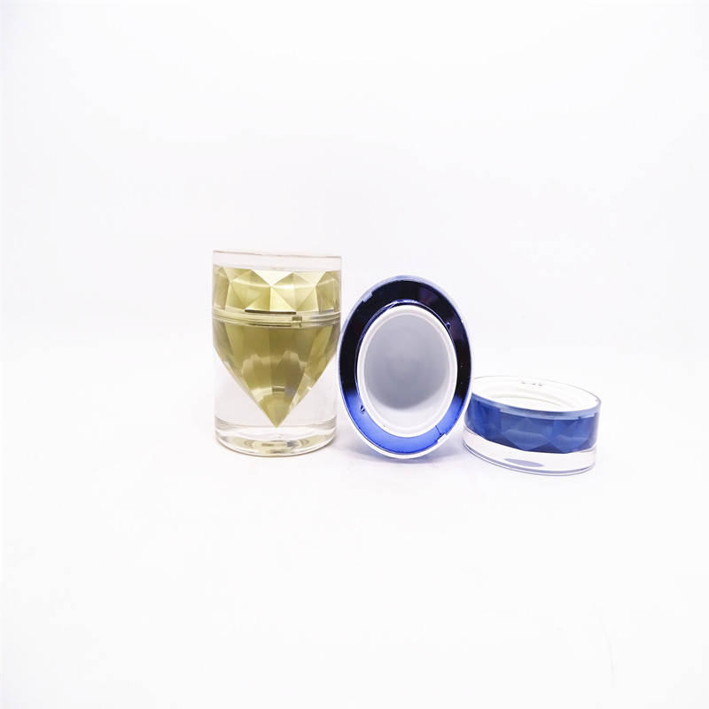 Factory selling custom color 15ml non-toxic acrylic makeup jars for storing eye cream foundation