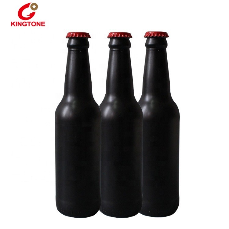 Factory spot 330 ml 500ml matte glass beer bottle with metal cap