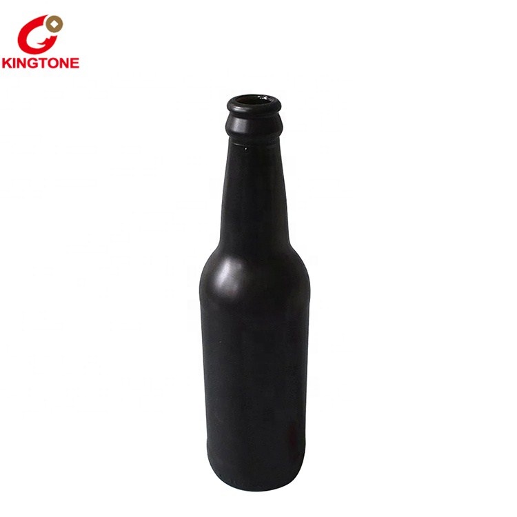 Factory spot 330 ml 500ml matte glass beer bottle with metal cap