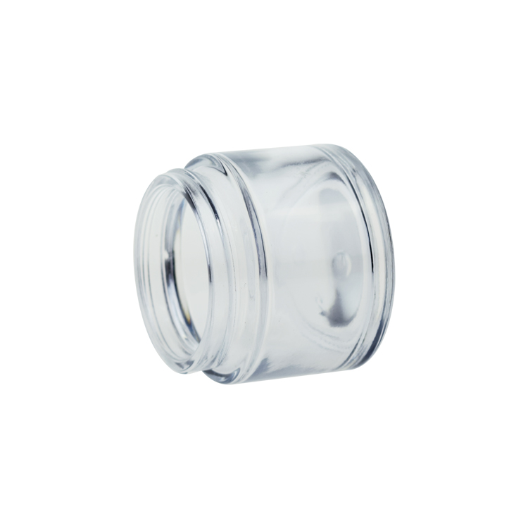 Factory stocks lower price skin care cosmetic packaging 30g 50g clear glass cream jar with screw lid