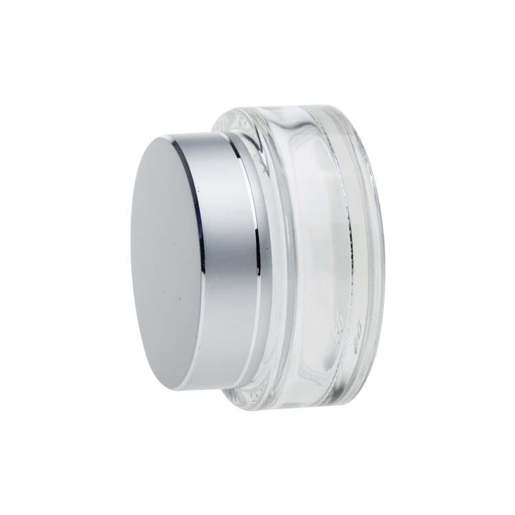 Factory stocks lower price skin care cosmetic packaging 30g 50g face cream packaging jar with silver lid