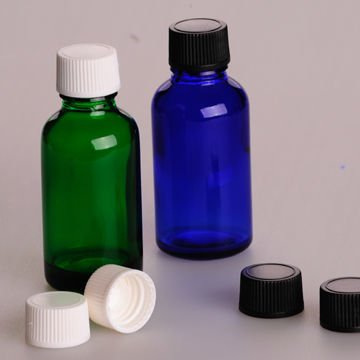 Factory supply 10ml/30ml/100ml cobalt blue essential oil boston round glass bottle