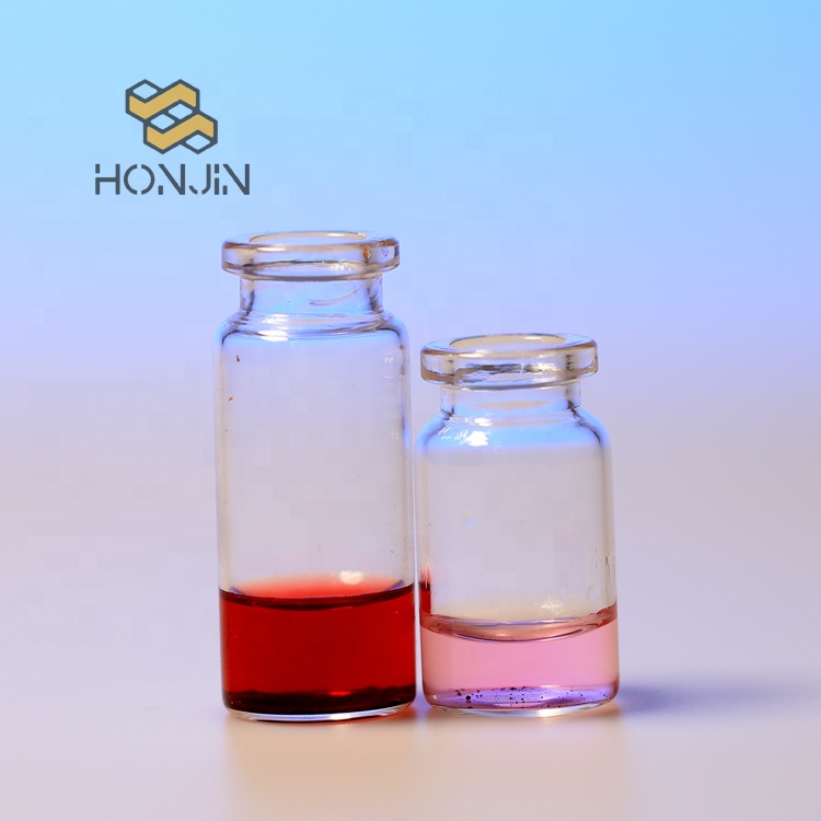 Factory supply 10ml small size clear glass bottle injection tubular vials