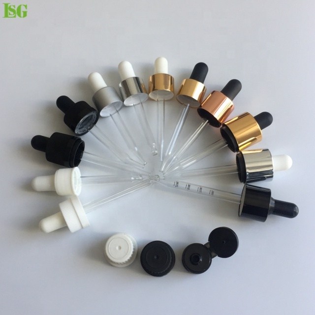 Factory supply Amber Green Blue Clear Glass Essential Oil dropper Bottles Euro Dropper Bottles in Large Stock